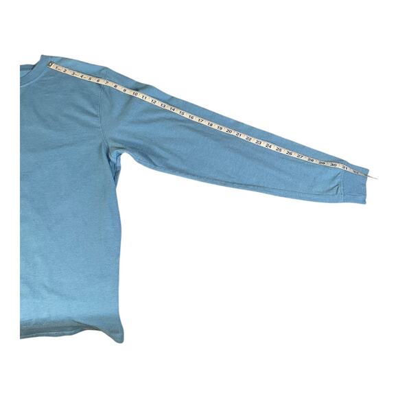 Carhartt L Tall Loose Fit Long Sleeve Shirt Light Blue Cotton Blend NWT - Picture 6 of 9